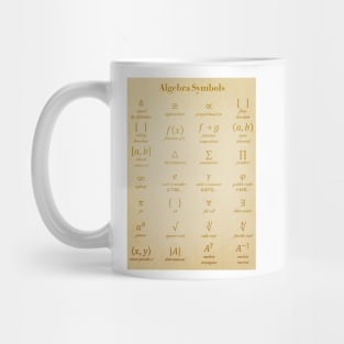 Algebra Symbols Mug